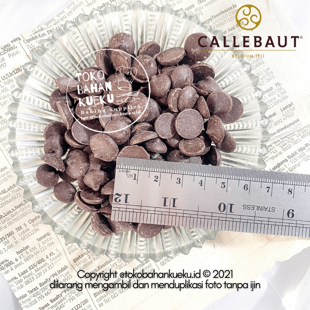 

CALLEBAUT Dark Noir Chocolate Couverture Cokelat 60-40-38 60,1% 100 gr