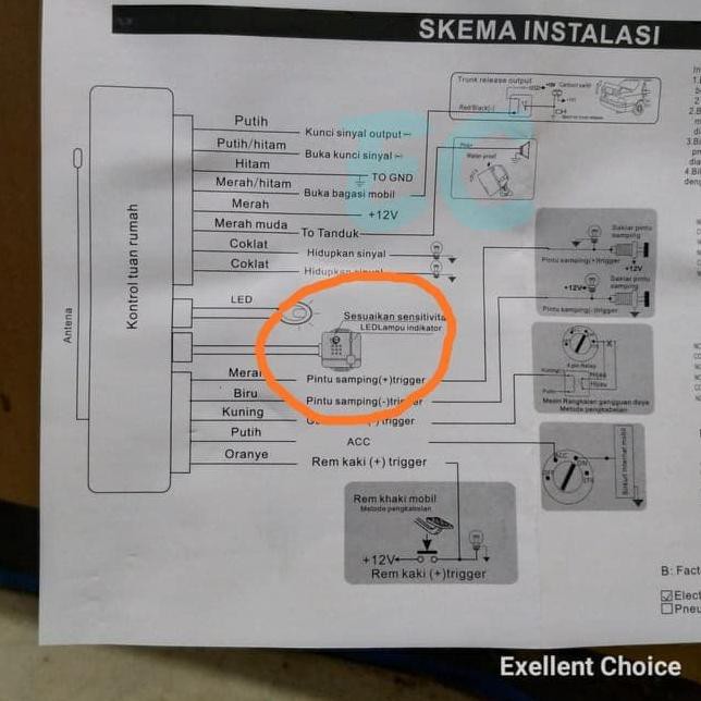 Alarm Mobil Ekarion Ek 333 Terbaru Shopee Indonesia