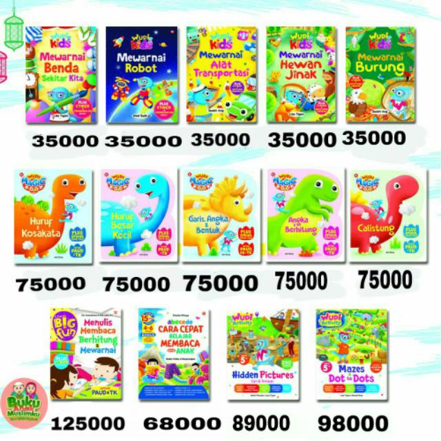 PAKET BUKU WUDI BONUS CRAYON WUDI