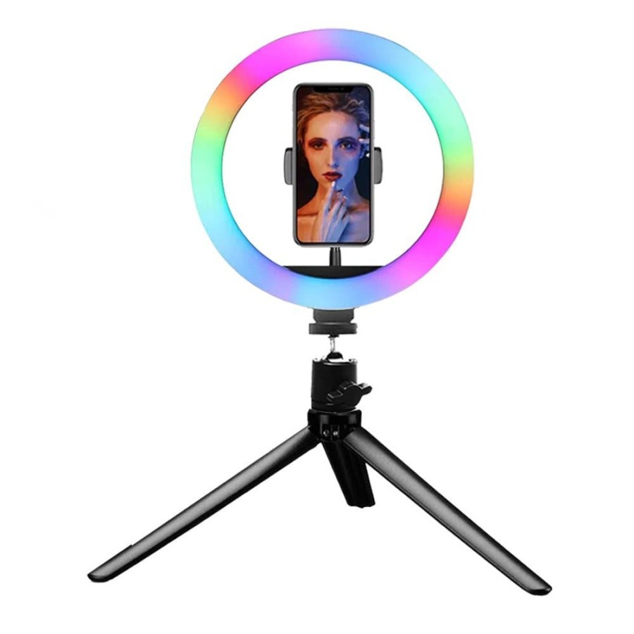 Ring Light  RGB LED 26 cm 30 cm Rainbow Plus Tripod