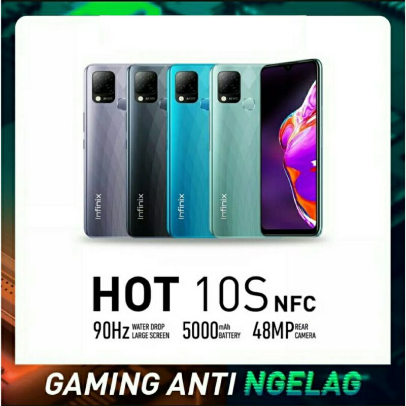 INFINIX HOT 10S 4/128GB - NFC Helio G85 5.000 mAh 48MP Camera 90Hz 6.82 HD+ Display