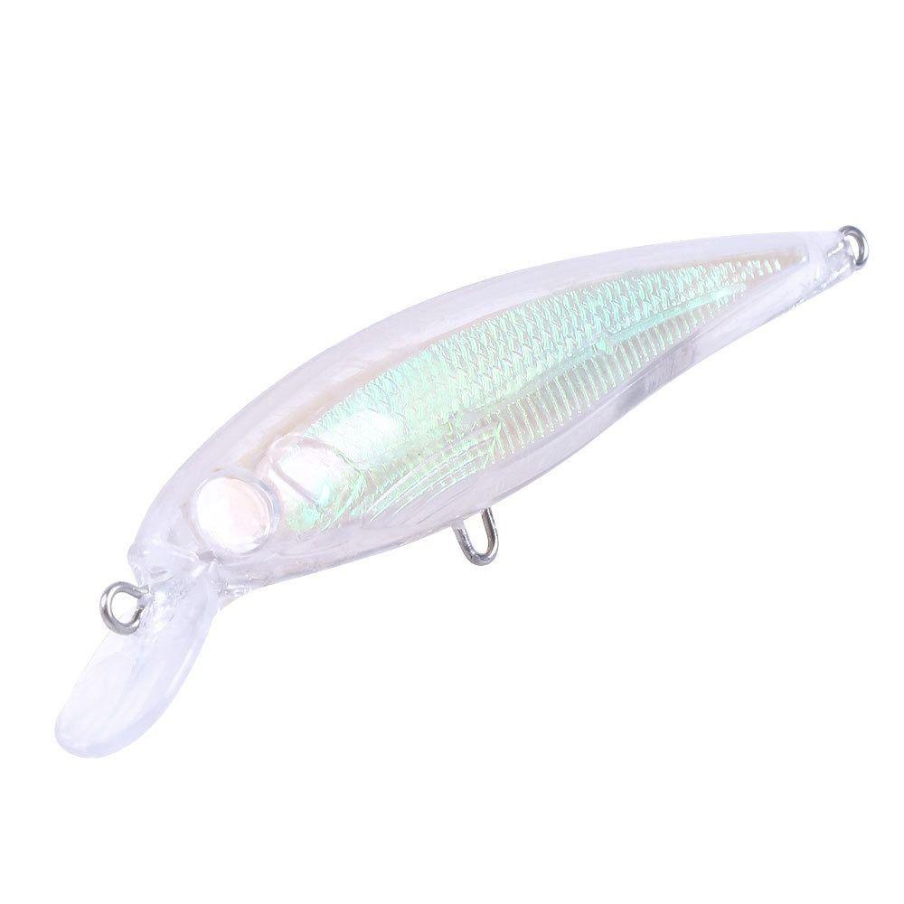 Preva 5pcs Umpan Embrio Body Portable Lifelike Eyes Tackle Treble Hooks Crankbait