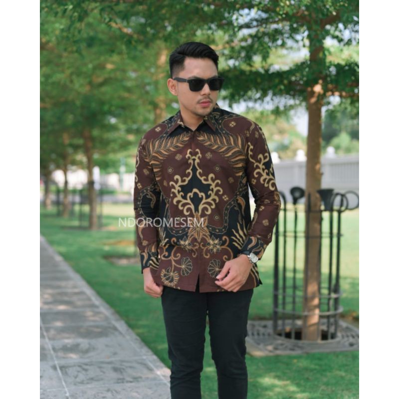 Batik krisnamukti coklat katun halus furing