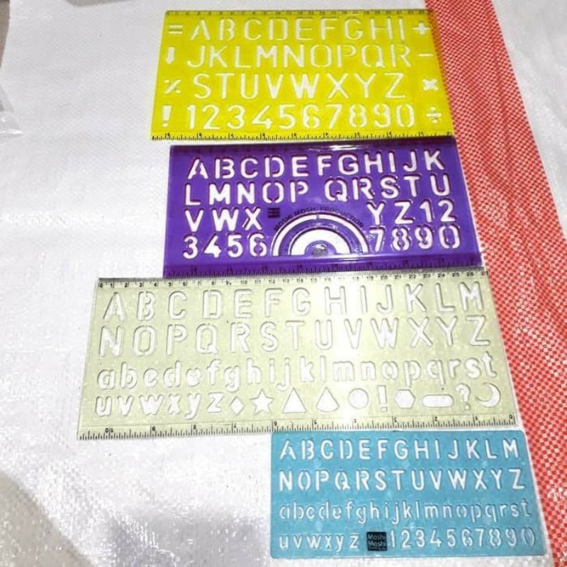 

NEW. PENGGARIS ABJAD ALPHABET ANGKA ANAK SET ISI 4 BUAH GROSIR TERMURAH