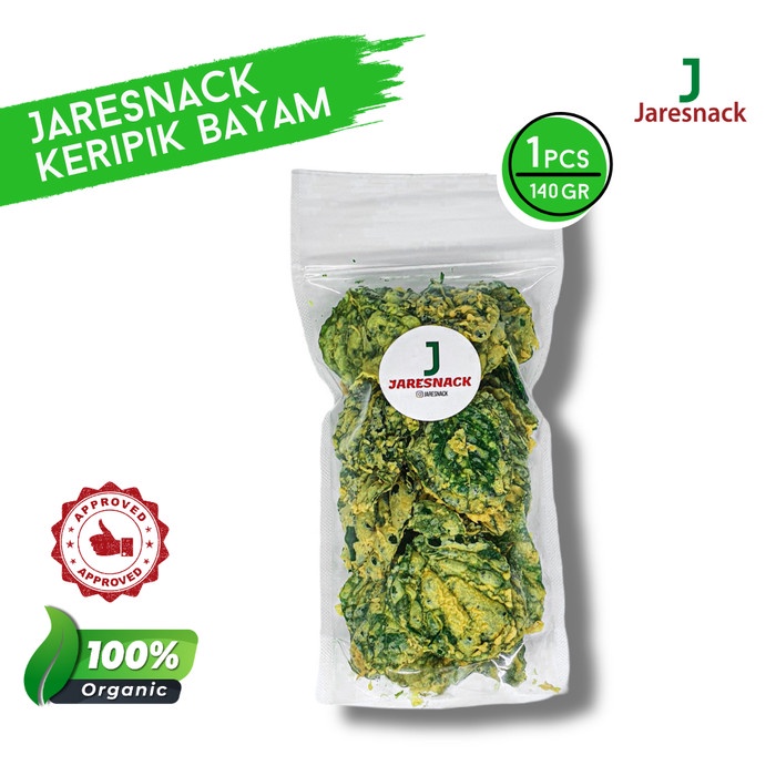 

TERLARIS KRIPIK BAYAM | KERIPIK BAYEM | SNACK | MAKANAN RINGAN | by Jaresnack - Original