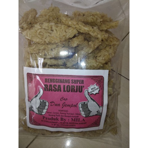 

Rengginang lorjuk 500gram stik mentah khas madura