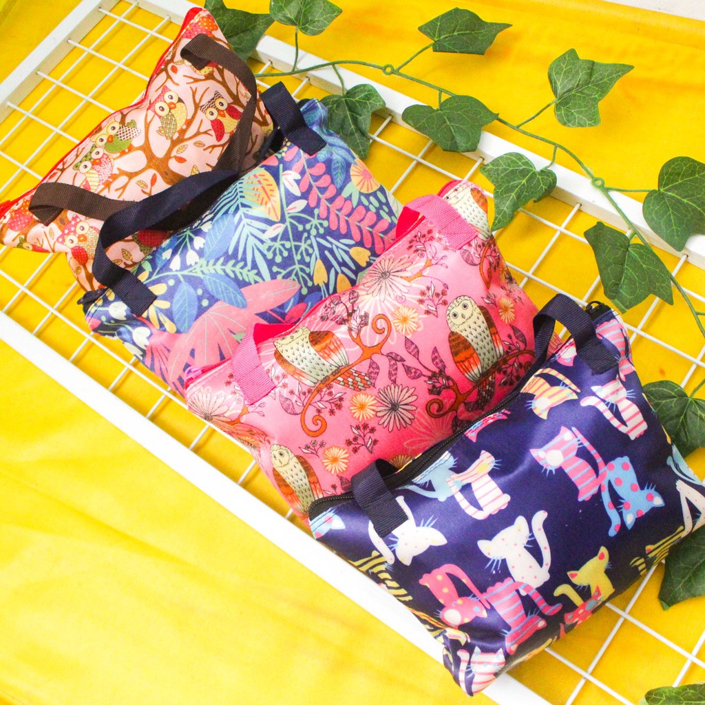 Tas Pouch Kosmetik Cewek Tas Make Up Motif Pouch Serbaguna Dompet Kosmetik Wanita Travel Cosmetic Bag