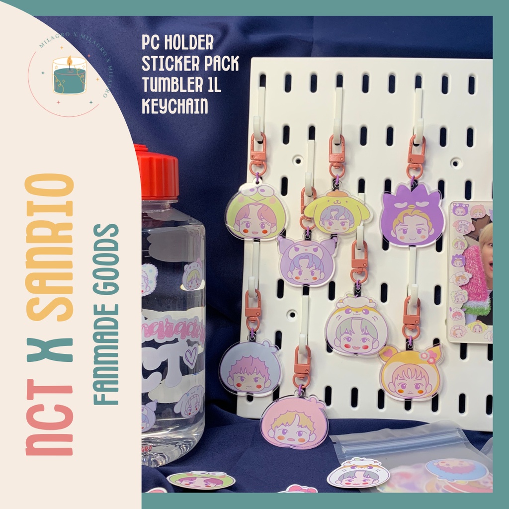 [RESTOCK ALL MEMBER LENGKAP] READY STOCK NCT X SANRIO FANMERCH | Acrylic Keychain | Keychain Grade B
