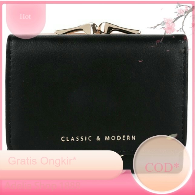 London Berry by HUER Cedya Small Bi Fold Wallet