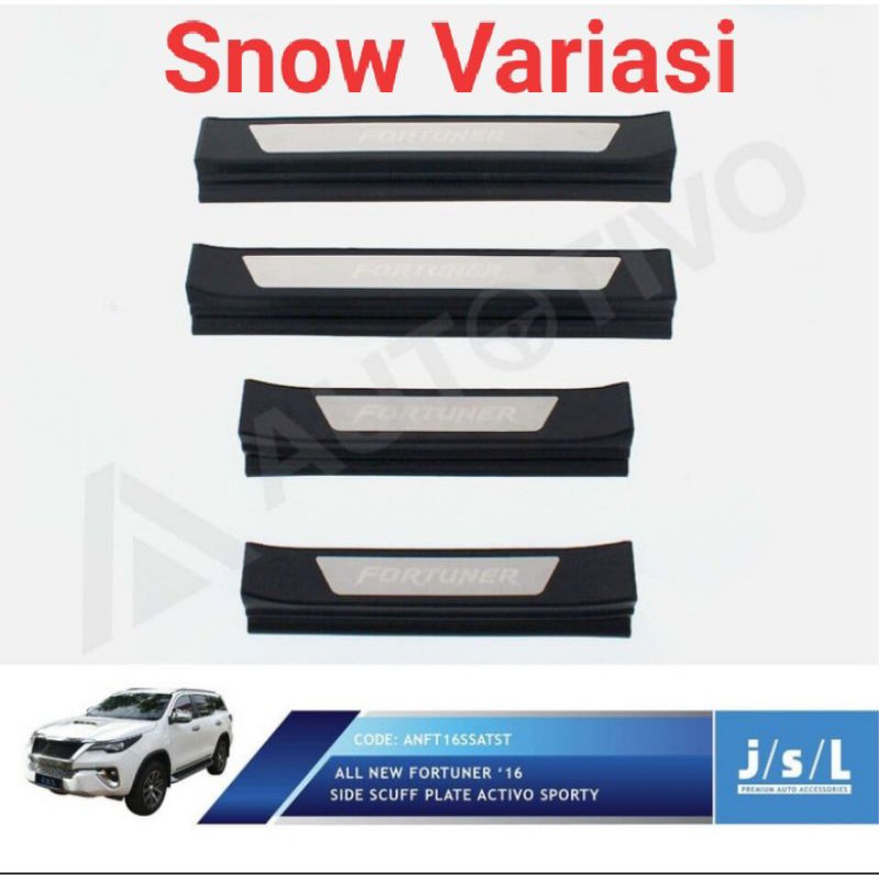 All New Fortuner sillplate samping model activo Sporty JSL