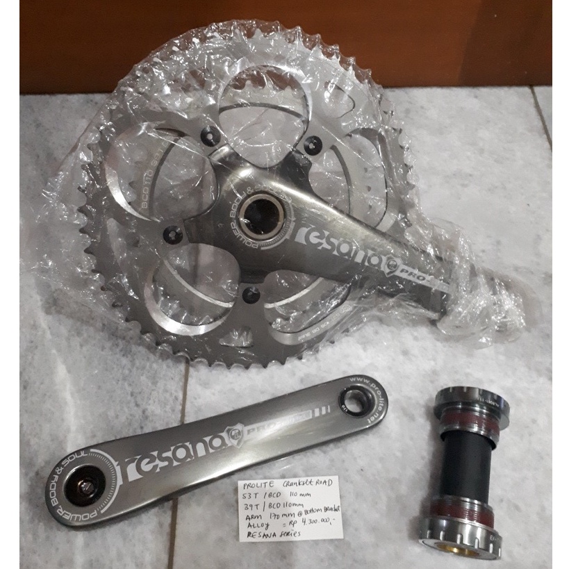 PROLITE Crankset Roadbike RESANA - 53T/39T - ORIGINAL