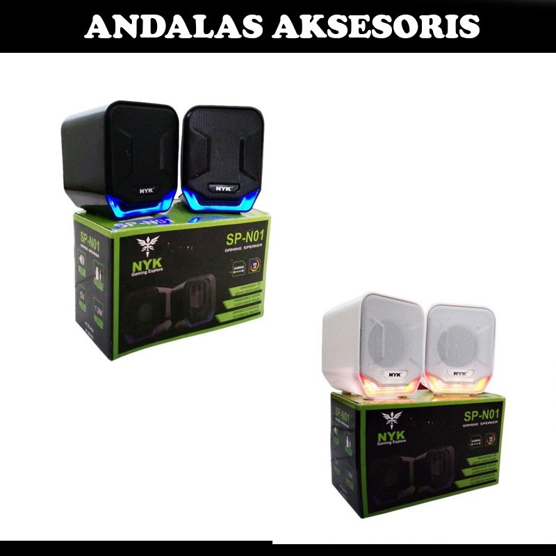 SPEAKER GAMING NYK SP-N01 BLACK DAN WHITE