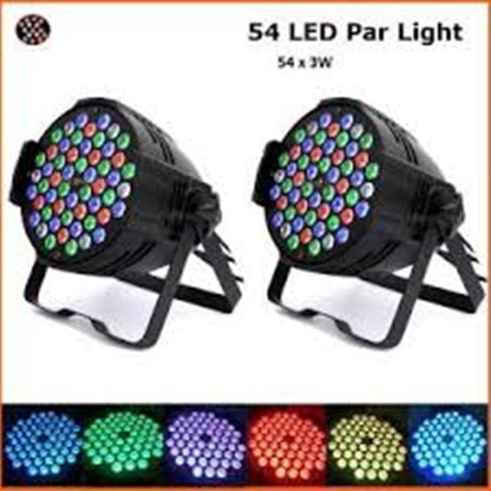 Lampu Sorot Panggung Led Par Light 54 RGB Cahaya Disko Disco Lamp LED