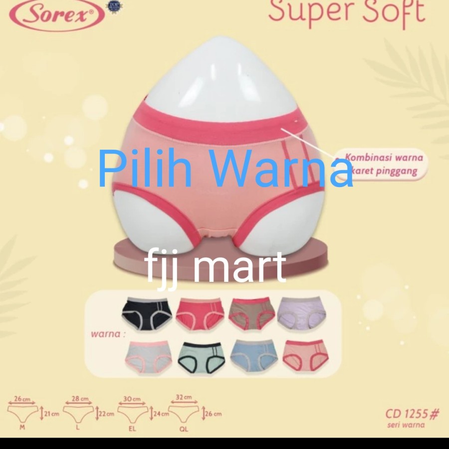 cd celana dalam wanita sorex 1255 supersoft