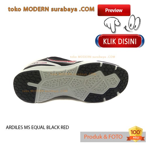 ARDILES MS EQUAL BLACK RED sepatu pria kets running casual sneakers