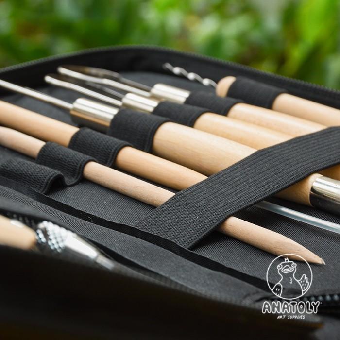 

Carving Tools Set 12 in 1 (Looping, Hole Cutter, Sculpting)- Bonus Tas
