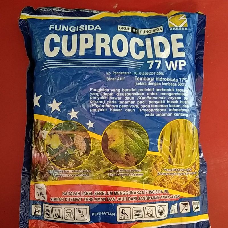 FUNGISIDA CUPROCIDE 77WP (TEMBAGA HIDROKSIDA) 1KG
