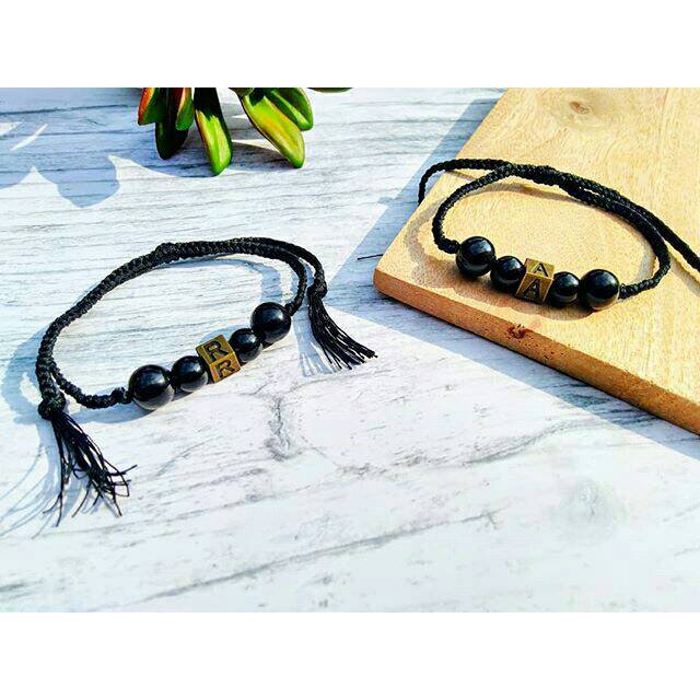 Gelang Huruf Couple Bracelet Alphabet