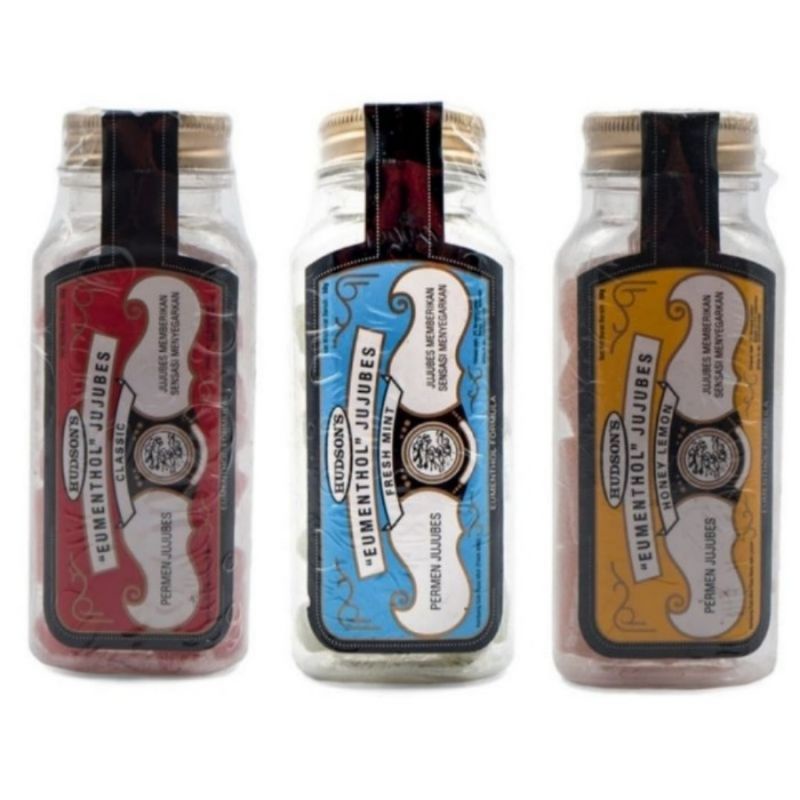 

HUDSON'S Eumenthol Jujubes Candy 50gr - Permen Jujubes