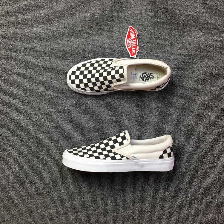 free shipping VANS VAULT SLIP ON OG black white old skool skateboard shoes  36-44 | Shopee Indonesia