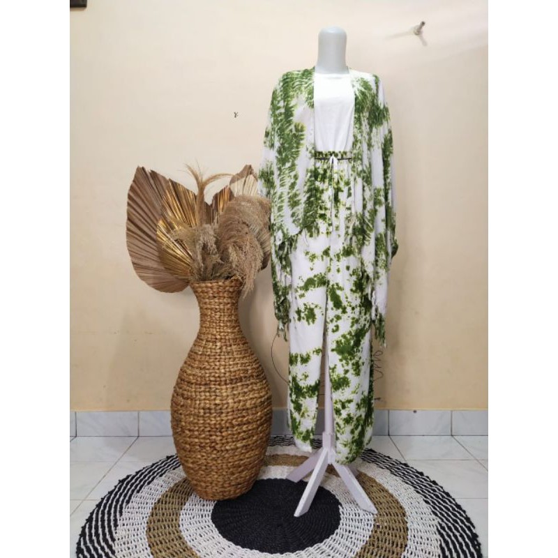 set outer /cardigan / kulot / celana jumbo + outer jumbo / cardigan jumbo