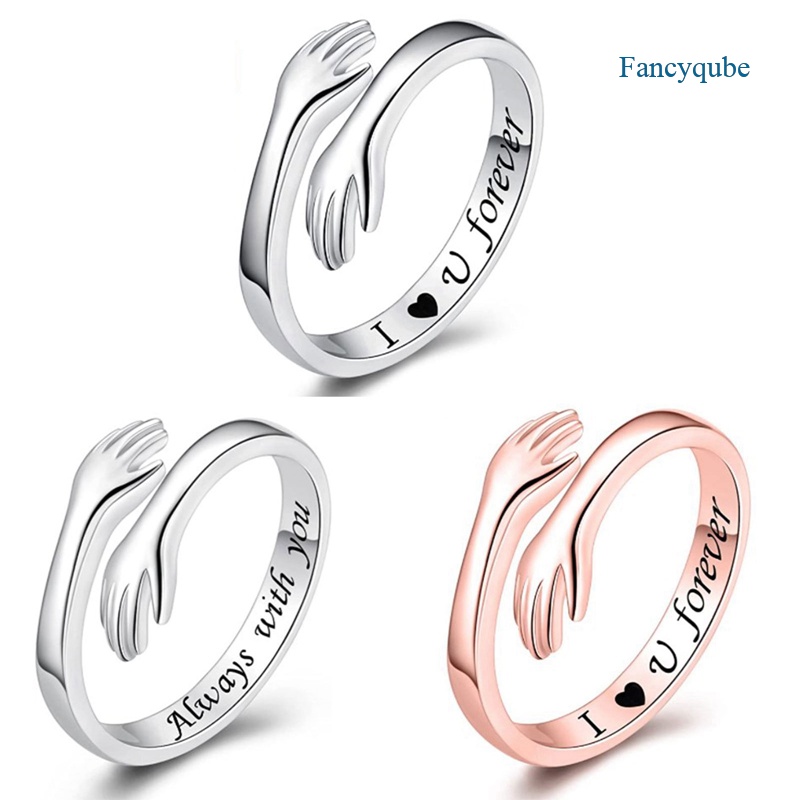 Cincin Sterling Silver Dapat Disesuaikan Untuk Wanita