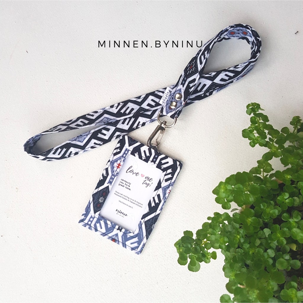 

ID Card Holder Batik - One Face Lanyard Set (BC-37)