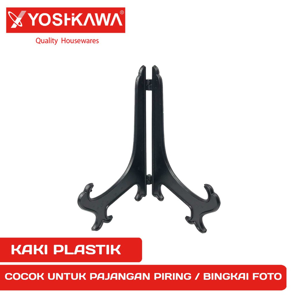 

YOSHIKAWA Kaki Piring Plastik / Standing Plate / Kaki Pajangan / Stand Frame EVL-PS-3-KAKI-PIRING