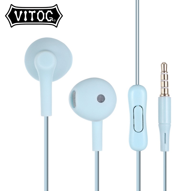 Earphone In Ear Model Macarons 3d Dengan Mic Ukuran 3.5mm