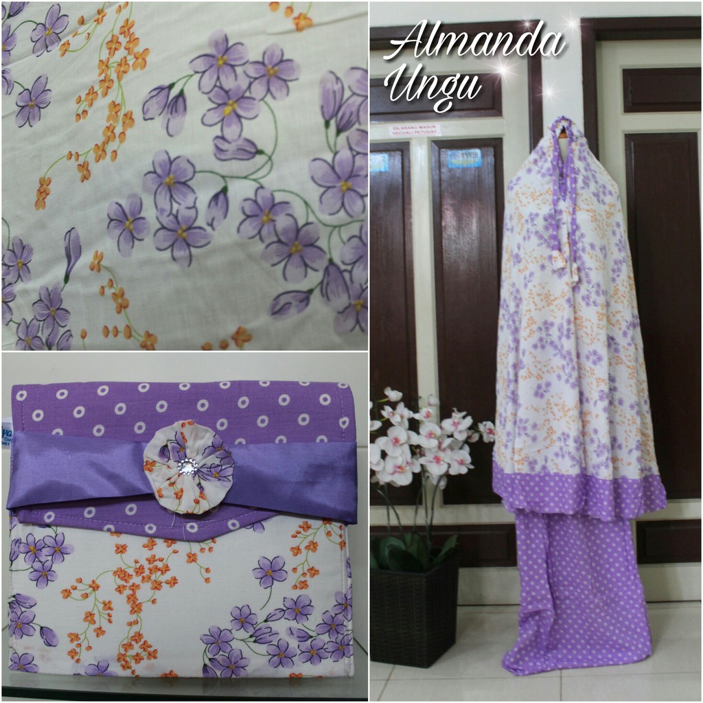 Mukena Bali Almanda Pink, Mukena Katun