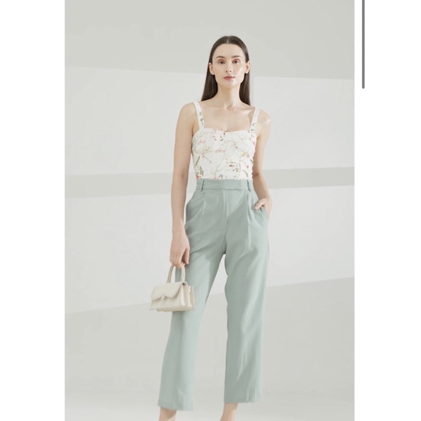 Oudre clothing kkum top in cream tanktop croptop