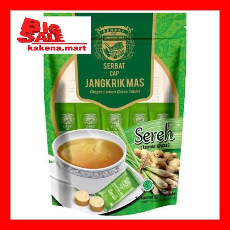 

Kak8Vitxd Serbat Cap Jangkrik Mas Sereh Drink Tablet 10Sachet @2Tab S50K50A