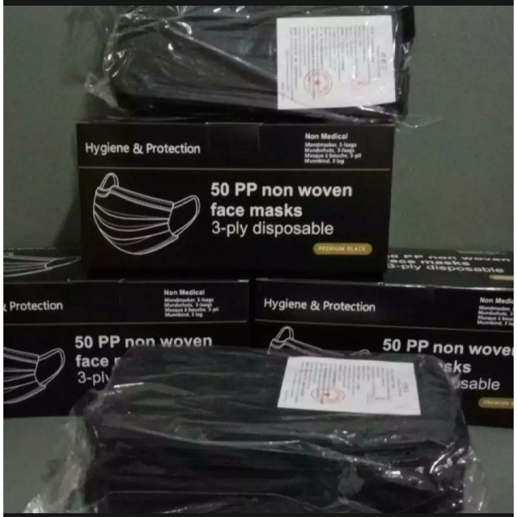 Masker 3 Ply Disposable 1 Box isi 50 Pcs