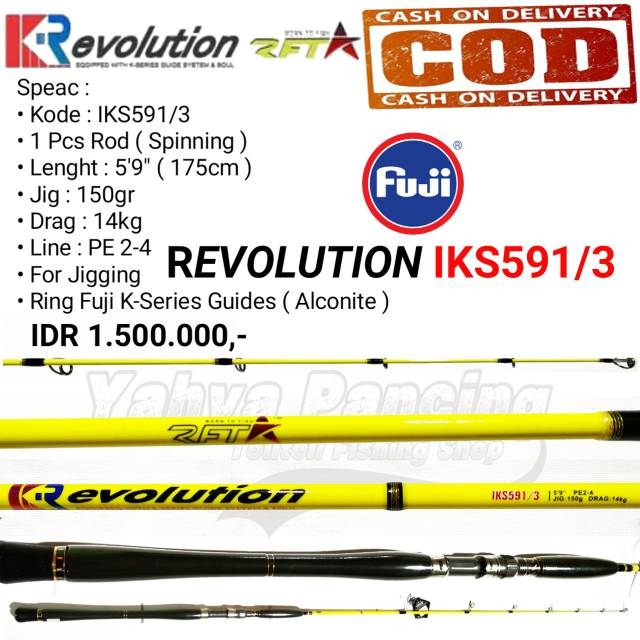 ( COD ) Rod / Joran Jigging RVT Revolution IKS591/3 PE 2-4