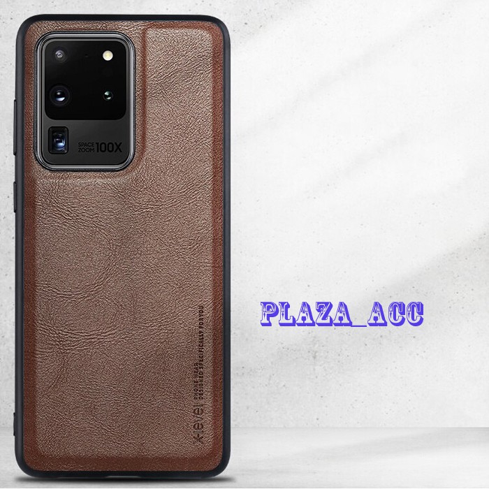 Original Leather Case Samsung S20 Ultra - Casing Samsung S20 Ultra Case Leater Cover