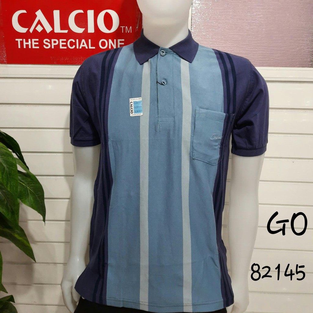 gos CALCIO+ 100% Original POLO SHIRT PRIA CASUAL Branded-BK2