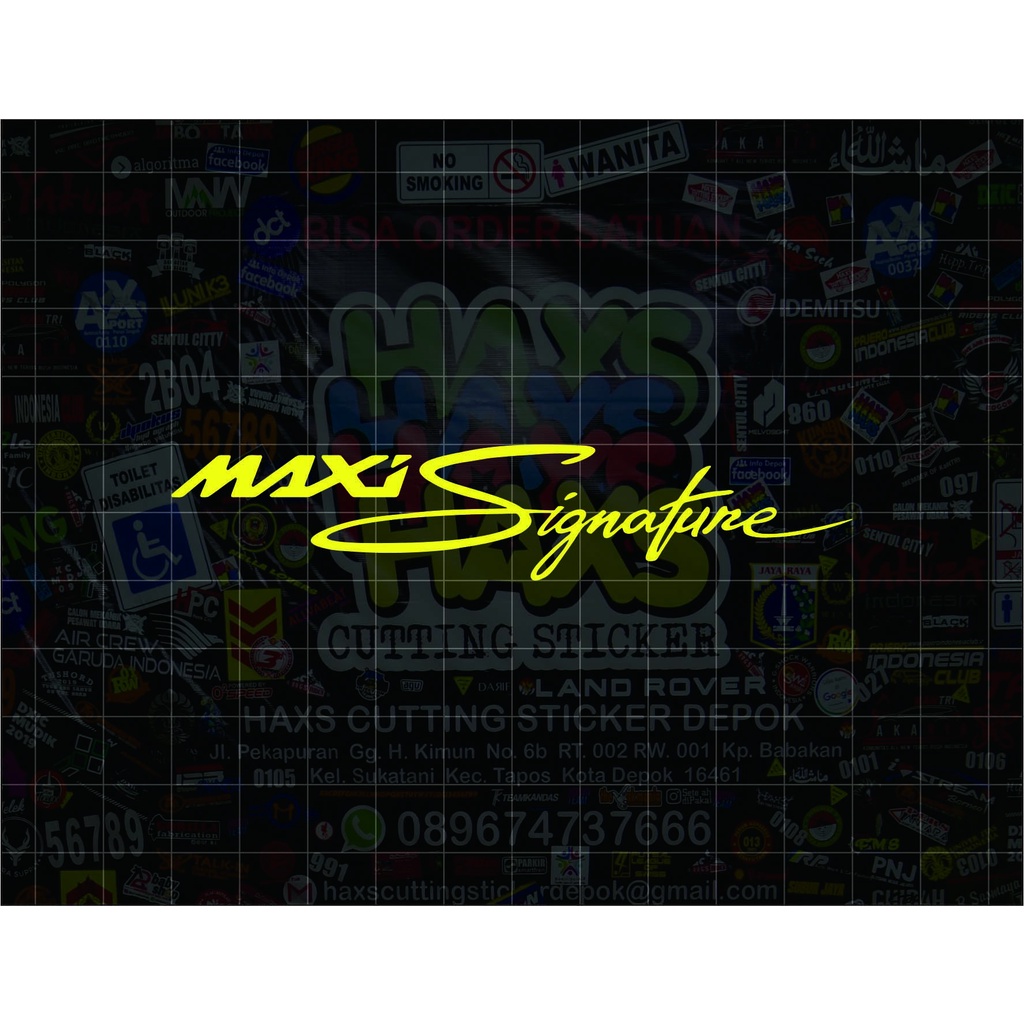 Cutting Sticker MAXI Signature NMAX XMAX LEXI