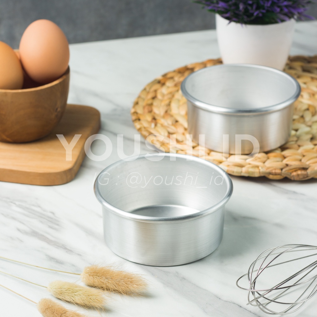 (2pcs)Loyang Bulat Press Mini/Loyang Korean Cake Mini /Loyang Bento Cake/Loyang Kue Kecil 10x4.5cm