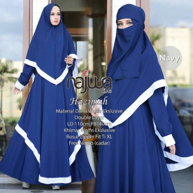 Gamis syari halimah by najwa