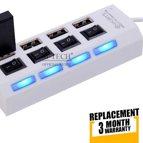 Usb 2.0 Hub Usb 4 Lubang Port 4 Switch