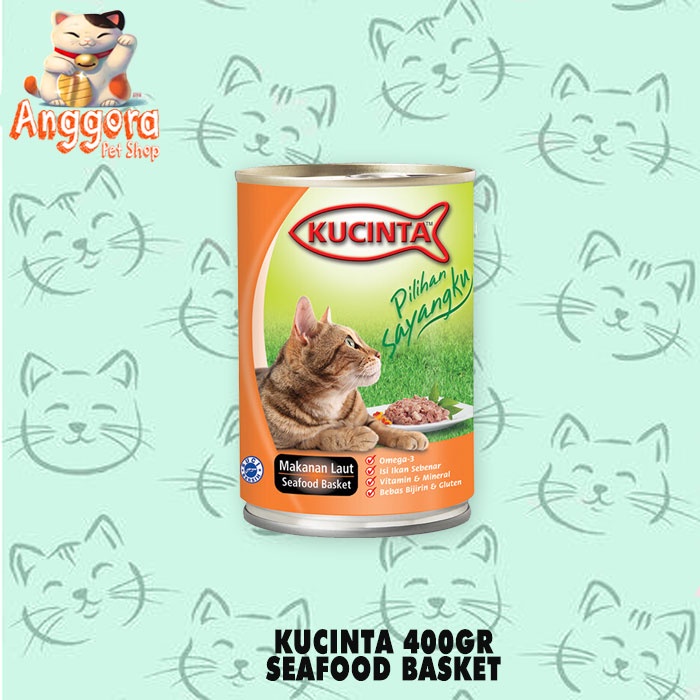 Makanan Kucing Basah Kaleng Kucinta 400gr All Varian