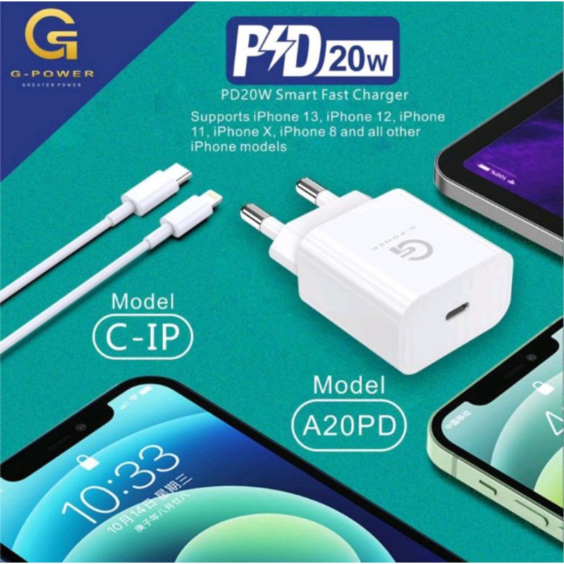 KD KABEL DATA G -POWER MODEL PD C-C PD C-IP FAST CHARGING