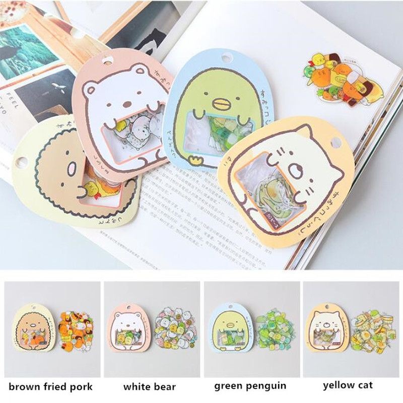 50Pcs Sticker Desain Lucu Sticker Sumikko Gurashi jepang sticker buku sticker multifungsi scrapbook