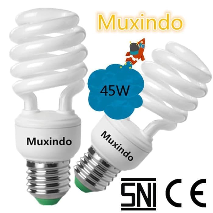 Lampu Hemat Energi / 45 watt Spiral E27