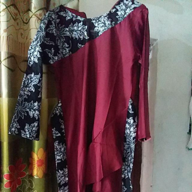 2717          Maura Couple - Sania Ruffle Batik Couple Ori Ndoro Jowi Dnt Garansi Termurah Shopee -