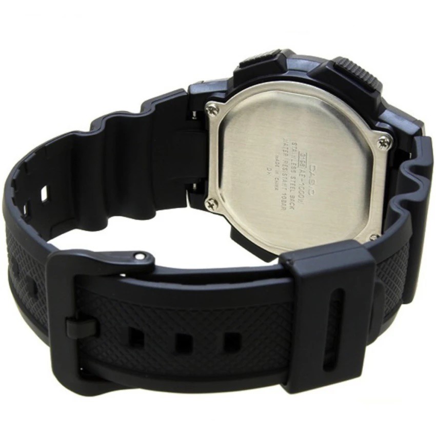 Casio Original AE-1000W-1B Jam Tangan Pria - Digital - Karet - Hitam Abu-Abu Muda