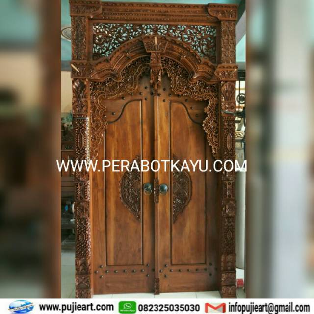 Pintu Gebyok Minimalis Murah / Gebyok Kayu Jati Ukir Jepara - Kudus - Jawa
