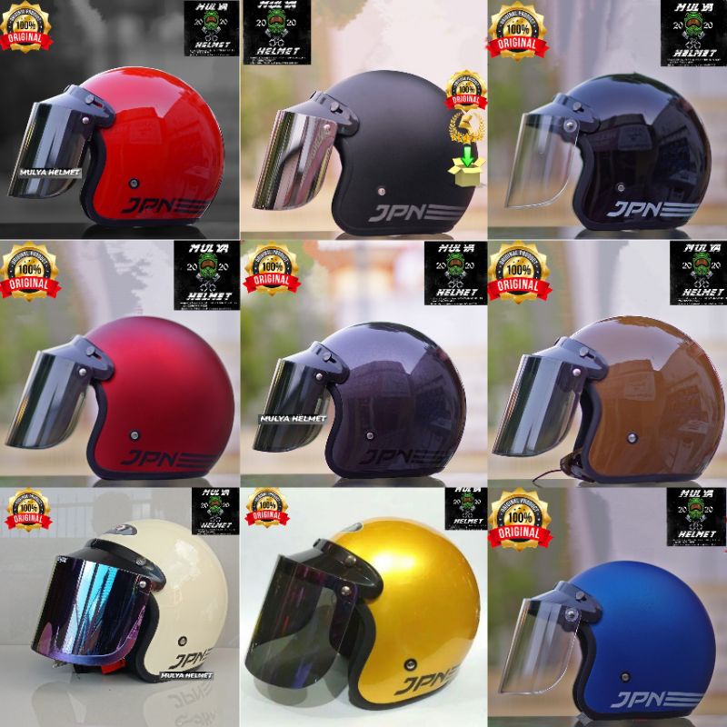 HELM BOGO JPN ORIGINAL PAKAI KACA DATAR