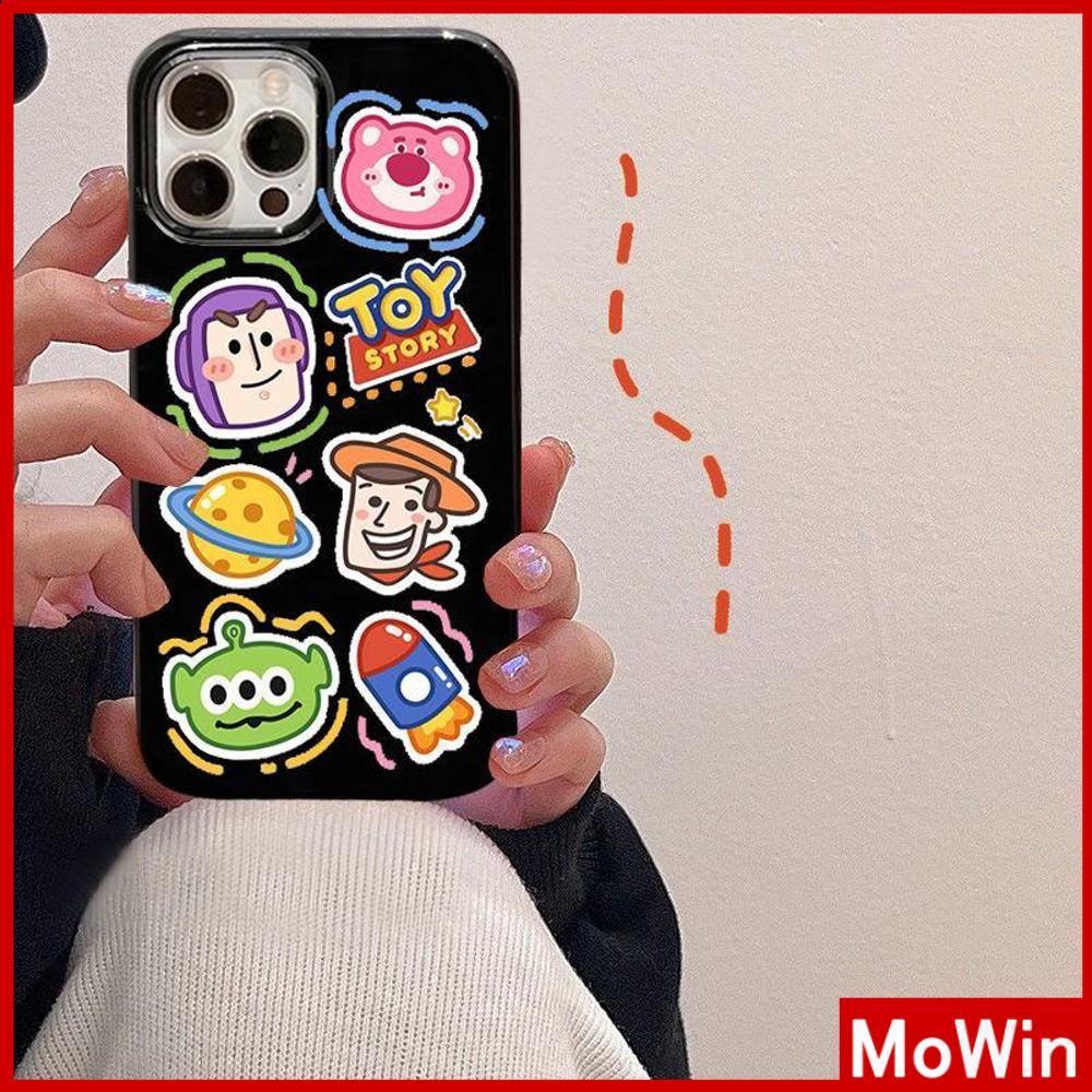 iPhone Case Silicone Soft Case Black TPU Glossy Big Hole Camera Protection Shockproof Cute Cartoon For iPhone 13 Pro Max iPhone 12 Pro Max iPhone 11 Pro Max iPhone 7Plus iPhone x