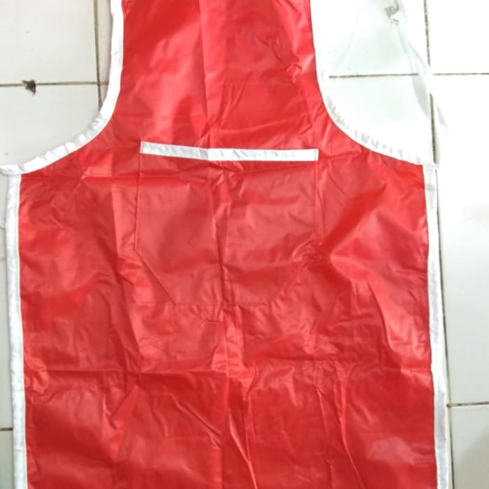 kid apron parasut anak celemek waterproof  polos